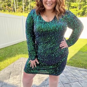 Involand plus size sequin dress